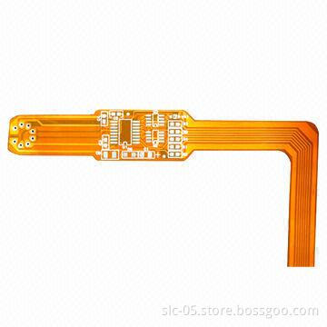 6-layer Rigid-flex PCBs, PI+FR4 1.0mm Thickness Board and Surface HASL LF with Soldermask in Yellow